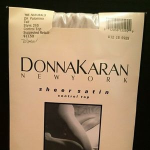 Vintage Donna Karan NY Sheer Control Top Pantyhose